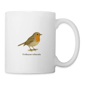 Rotkehlchen - Tasse - Weiß - Rechts