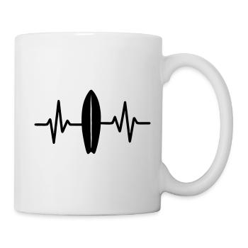 Heartbeat Surf Surfer Surfer Sport - Mug - white - Right