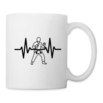 Judo Herzschlag - Tasse - Weiß - Rechts