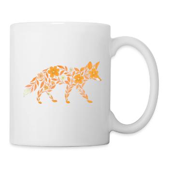 Nordic Floral - Soft Orange Fox - Mug - white - Right