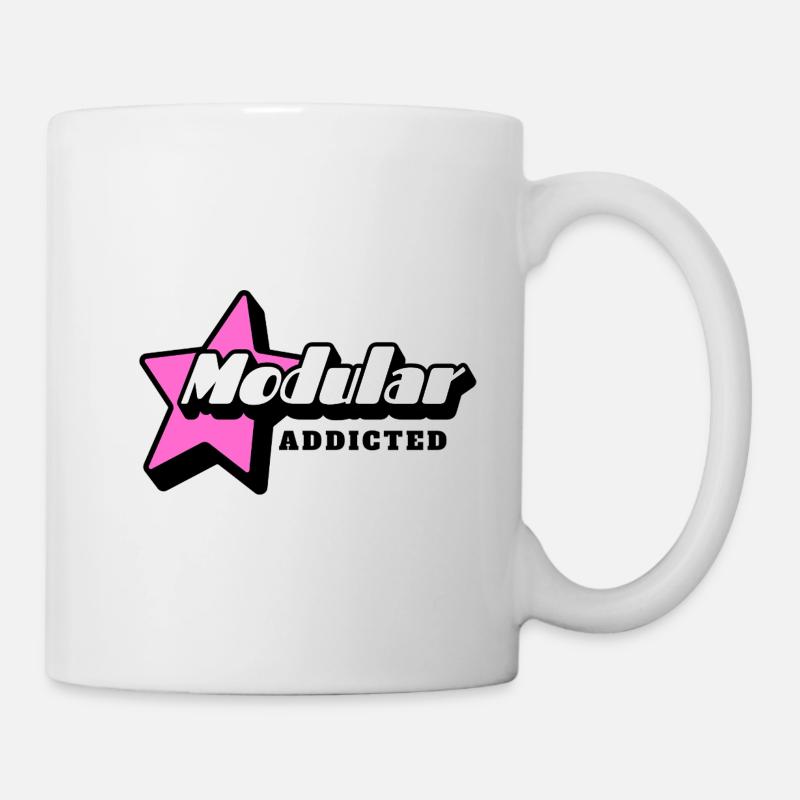 Synthétiseur modulaire Addicted - Mug blanc - blanc