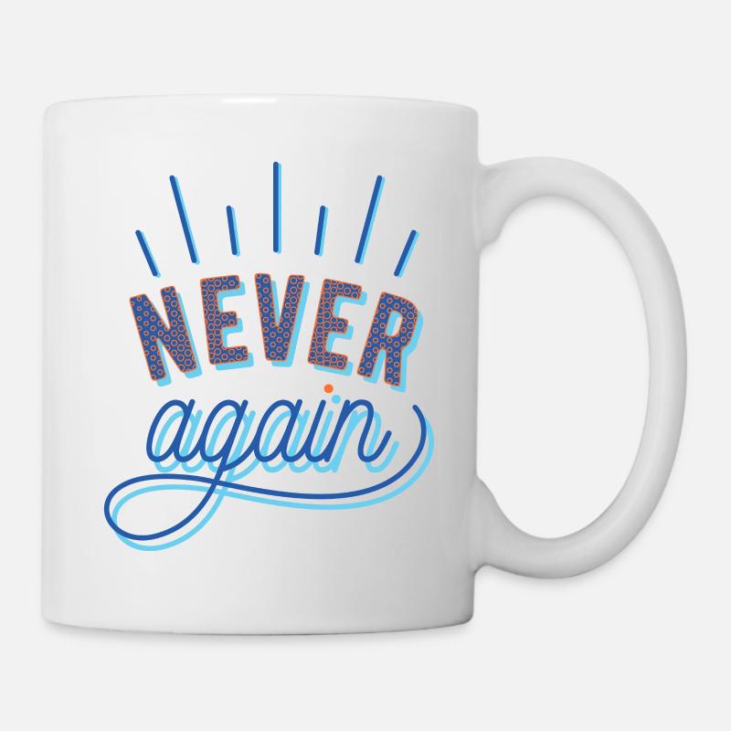 NEVER again - Mug blanc - blanc
