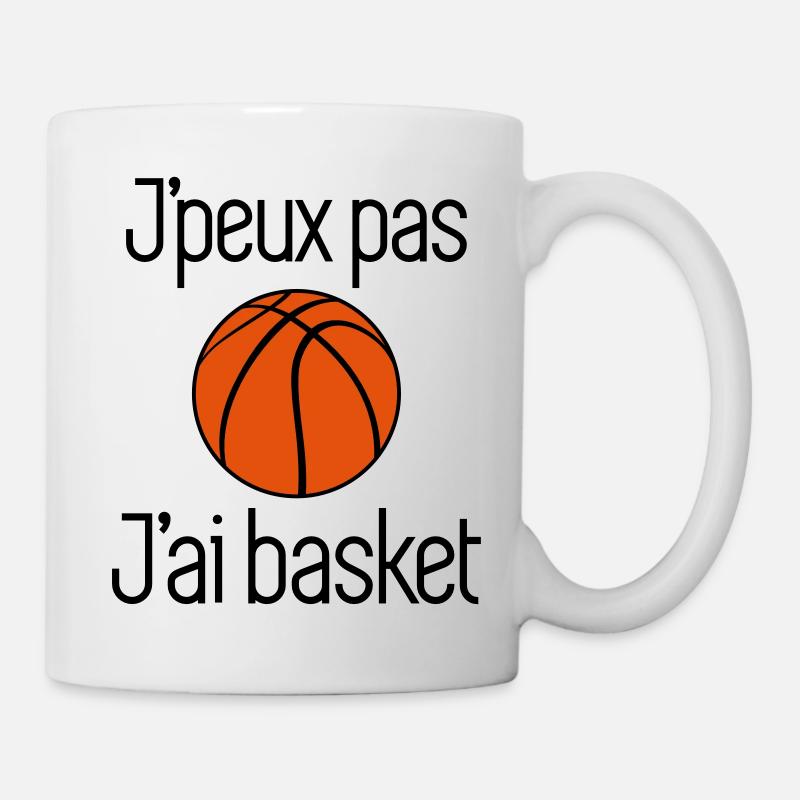 J'peux pas j'ai basket - Mug blanc - blanc