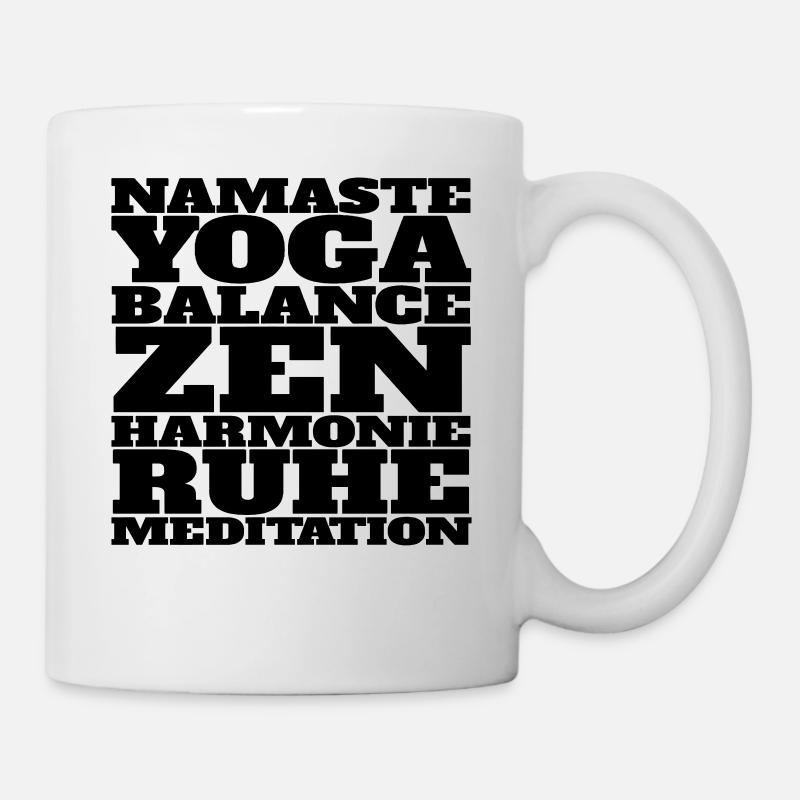 Yoga Namaste Meditation - Tasse - Weiß