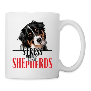 AUSTRALIAN SHEPHERD stress not me - Mug - white - Right