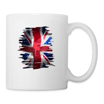 Union Jack skater Uk Flagge England London brexit - Tasse - Weiß - Rechts