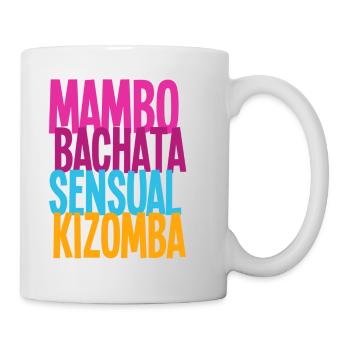 Mambo Bachata Kizomba Sensuelle - Chemises de nuit - Mug blanc - blanc - Droite