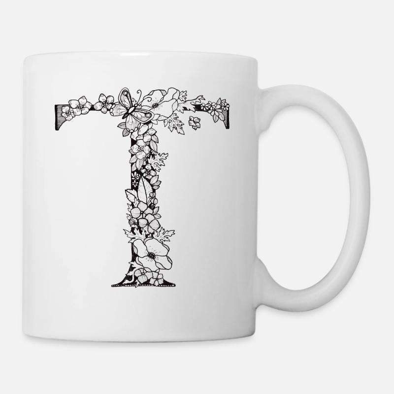 Letter T - Mug - white