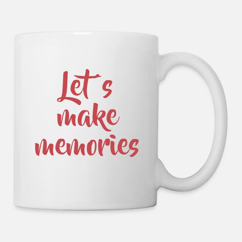 Let s make memories -rot - Mug - white
