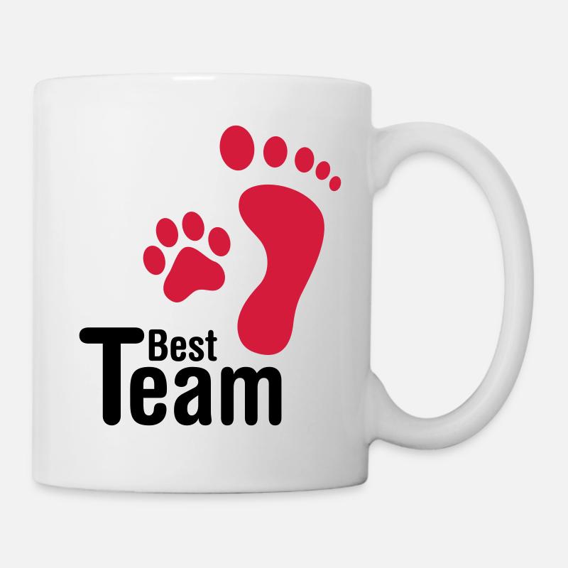 best team dog - Mug - white