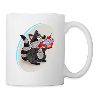raton laveur - Mug blanc - blanc - Droite