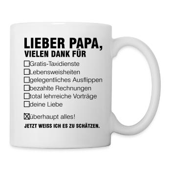 dear dad father fathers day father love gift - Mug - white - Right