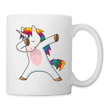 tamponnant licorne - Mug blanc - blanc - Droite