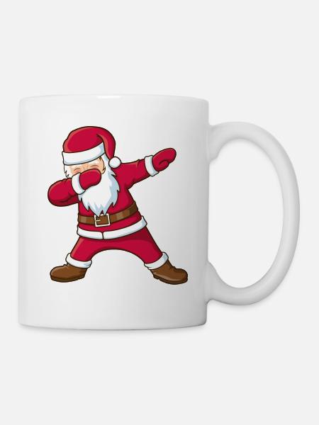 dabbing nikolaus - Tasse - Weiß