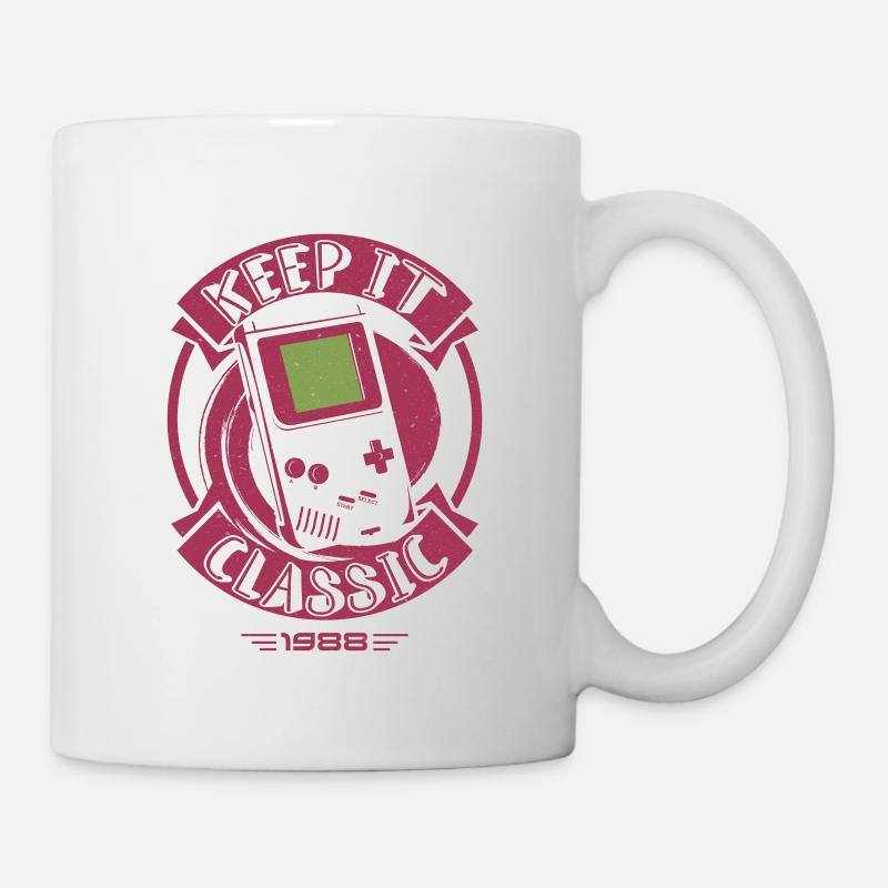 Gamer Classic Games Arcade Retro - Mug blanc - blanc