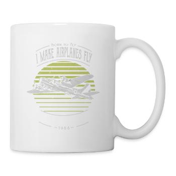 Ich Lasse Flugzeuge Fliegen Flieger Pilot Lustig - Tasse - Weiß - Rechts