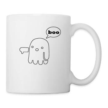 boo ghost funny - Mug - white - Right