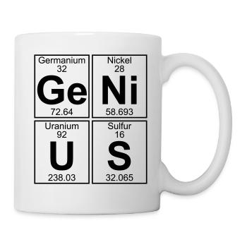 Ge-Ni-U-S (genius) - BIG - Tasse - Weiß - Rechts