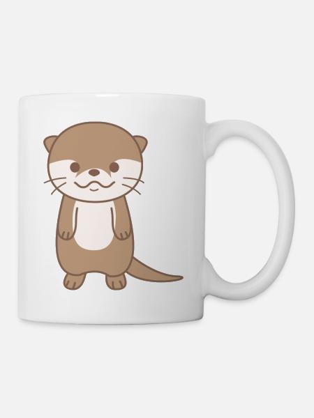 Sweet otter animal welfare for children - Mug - white