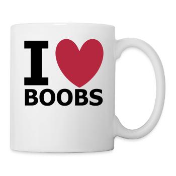 I Love Boobs - Mug - white - Right