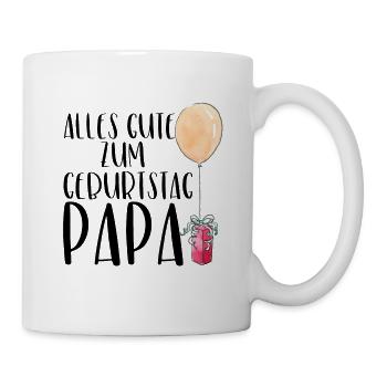 Alles Gute zum Geburtstag, Papa! - Tasse - Weiß - Rechts