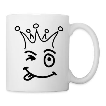 smile_Krone_sc1 - Tasse - Weiß - Rechts