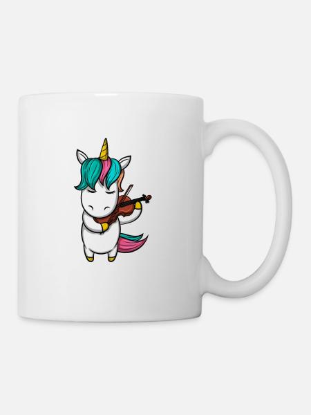 Licorne Violon - Mug blanc - blanc