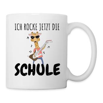 Ich rocke jetzt die Schule Einschulung Grundschule - Tasse - Weiß - Rechts