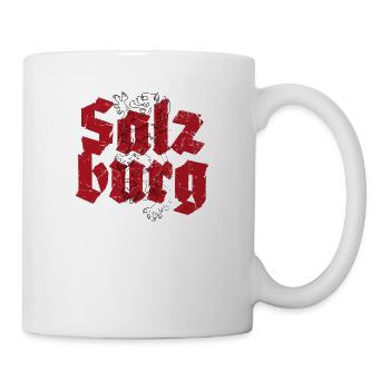 Salzburg Distressed Land Österreich Heimat Wappen - Tasse - Weiß - Rechts