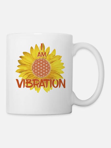 I AM VIBRATION - Tasse - Weiß