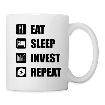 Invest stock market shares - Mug - white - Right