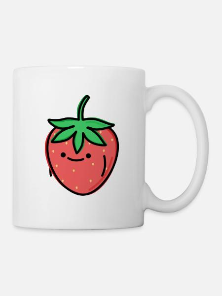 Cute strawberry - Mug - white