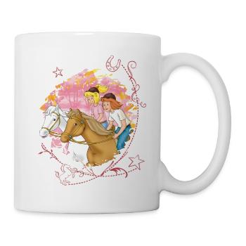 Bibi und Tina 'Wettreiten im Wald' - Tasse - Weiß - Rechts
