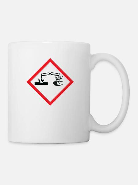 Aetzend Warnzeichen - Tasse - Weiß