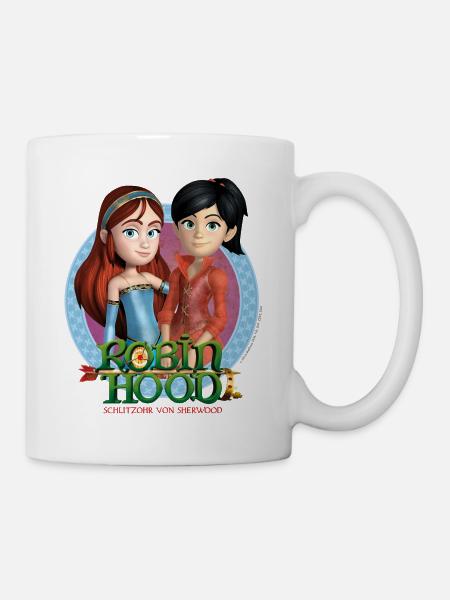 Robin Hood Maid Marian Und Scarlett - Tasse - Weiß