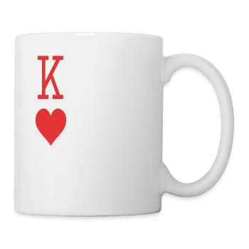 "King of Hearts" - Tasse - Weiß - Rechts