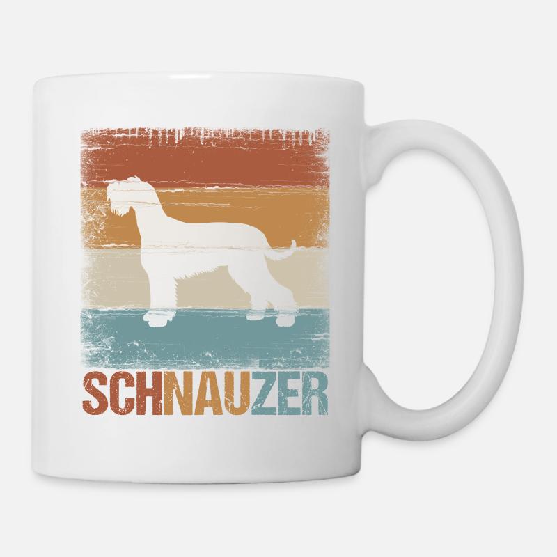 Schnauzer Hund Hundehalter Geschenkidee - Tasse - Weiß
