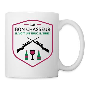Le bon chasseur - Les Inconnus - Réplique Culte ! - Mug blanc - blanc - Droite