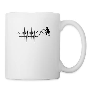 Battle Ropes Lifeline Puls Design - Tasse - Weiß - Rechts