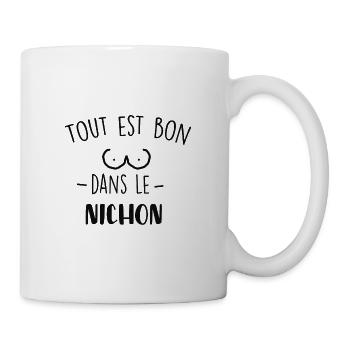 nichon - Mug blanc - blanc - Droite