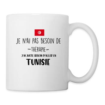 tunisie - Mug blanc - blanc - Droite