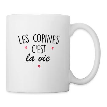 les copines - Mug blanc - blanc - Droite