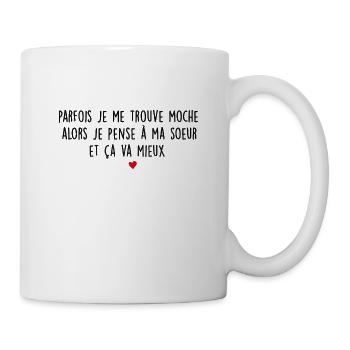 sa soeur - Mug blanc - blanc - Droite