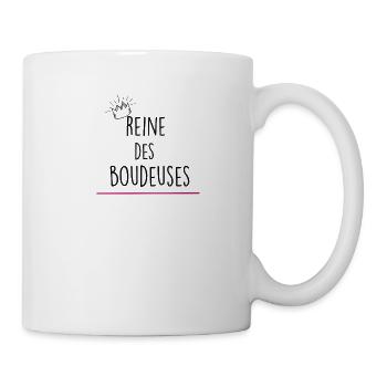 reine des boudeuses - Mug blanc - blanc - Droite