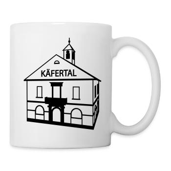 Mannheim Käfertal en noir - Mug blanc - blanc - Droite