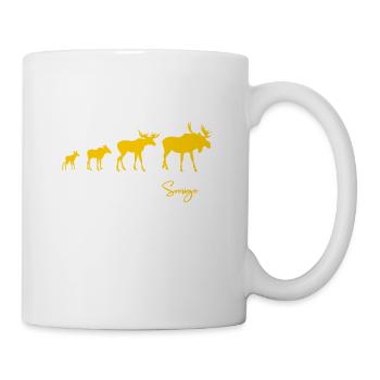 Moose Moose family Sweden Sverige - Mug - white - Right