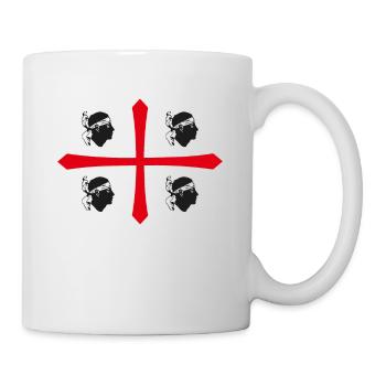 Sardinia flag flag Sardinia Sardegna - Mug - white - Right