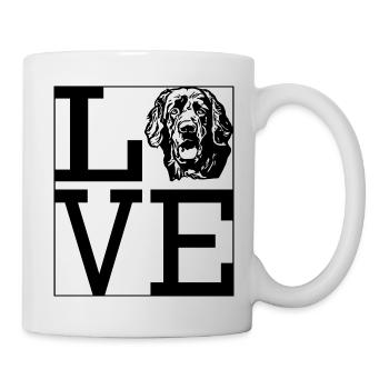 Love Hovawart Hund Hundebesitzer Hundespruch Dog - Tasse - Weiß - Rechts