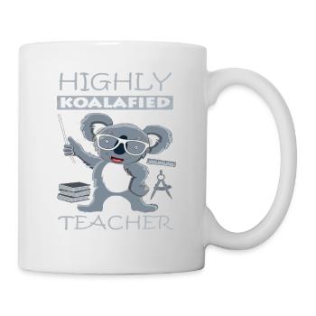 Tshirt de professeur hautement koalafié - Mug blanc - blanc - Droite