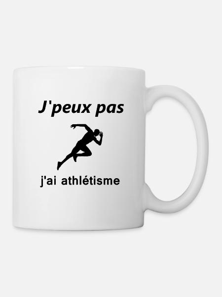 j'peux pas, j'ai athletisme! - Mug blanc - blanc